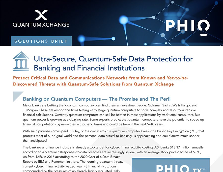 Banking on Quantum Computers -- The Promise and the Peril